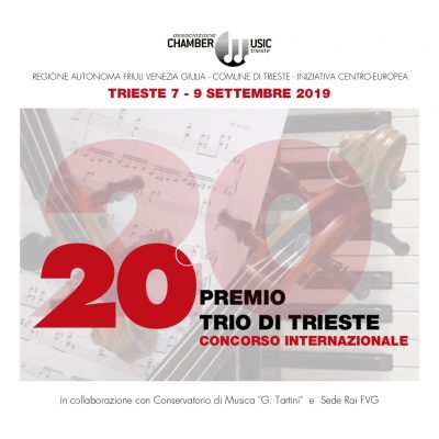 Dal 7 al 9 settembre a trieste la 20° Edizione  dedicata al Duo, Trio e Quartetto con pianoforte ed archi